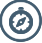 Icon representing a compass.